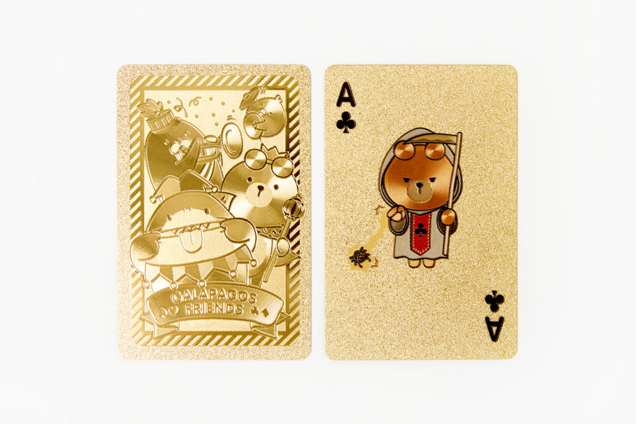 PLAYING CARDS GOLD OLIVER