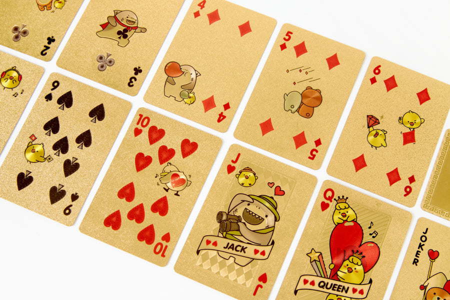 PLAYING CARDS GOLD OLIVER