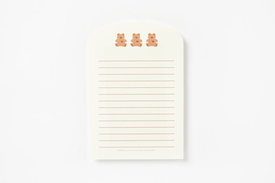LETTER PAPER HEART BEAR