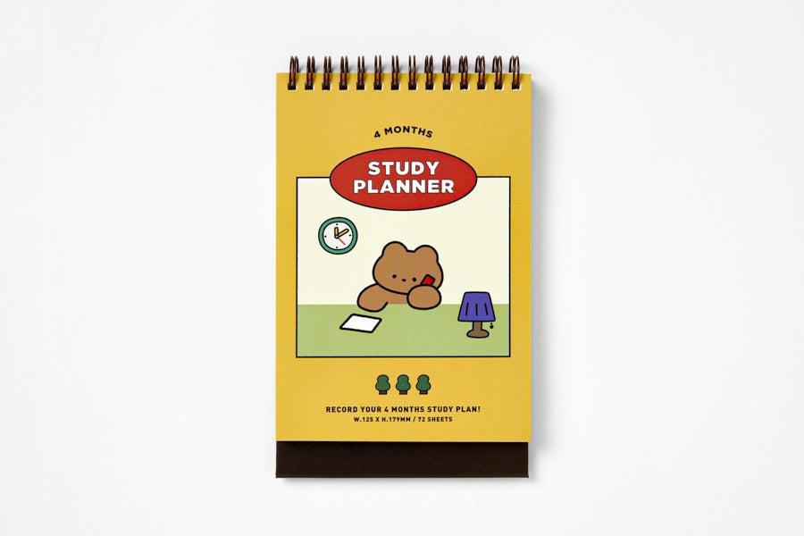 STUDY PLANNER 4 MONTHS GOMI BEAR