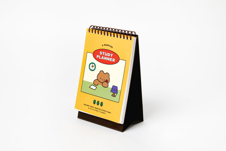 STUDY PLANNER 4 MONTHS GOMI BEAR