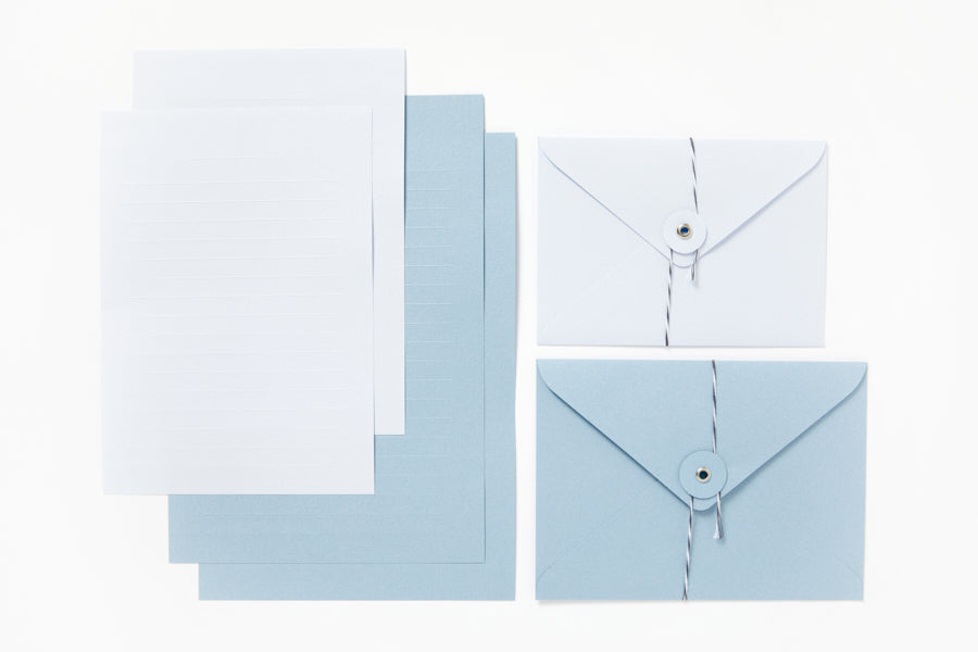 Blue Pressed Letter Set