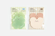 Sticky Memo Pad Bear Face Brown & Beige