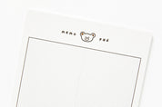 Memo Pad Grid Bear B5