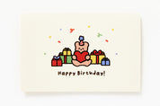 Pop-Up Card 'Happy Birthday' Bear & Gift