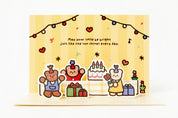 Pop-Up Card 'Happy Birthday' Bear & Gift