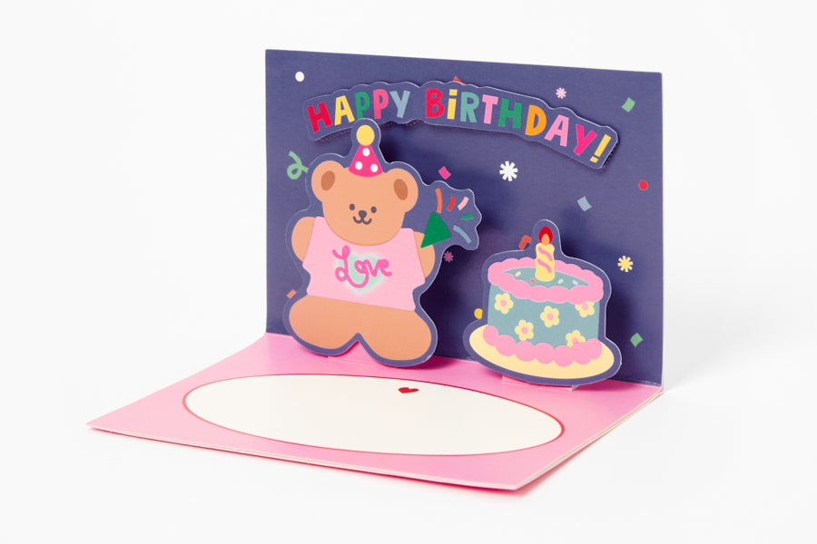 Pop-Up Card 'Happy Birthday' Bear