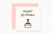 Pop-Up Card 'Happy Birthday' Rabbit Pink
