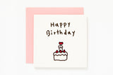 Pop-Up Card 'Happy Birthday' Cake n candle