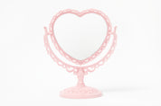 Desk Mirror Princess Heart Pink