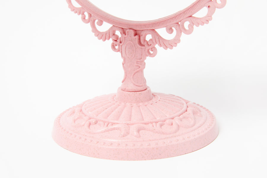 Desk Mirror Princess Heart Pink
