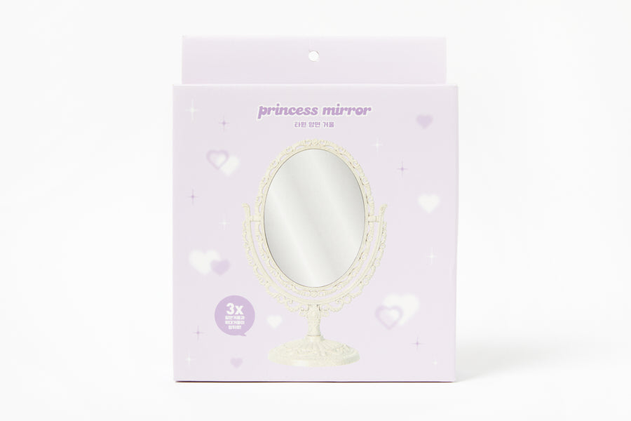 Desk Mirror Princess Oval Ivory