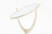 Desk Mirror Princess Oval Ivory