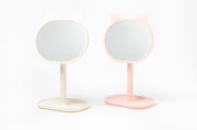 Cat Tray Desk Mirror Ivory