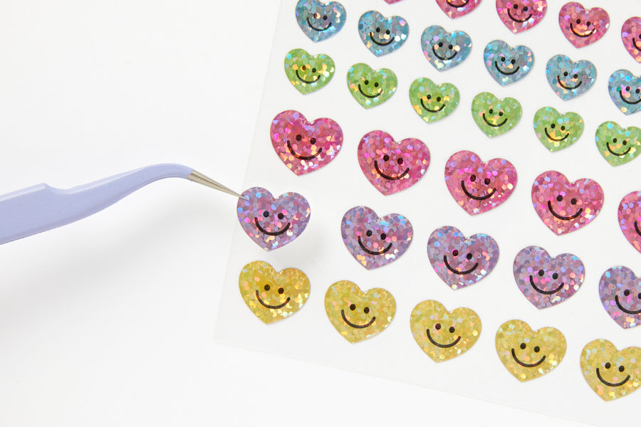 Sticker Epoxy Jewely Clover Heart