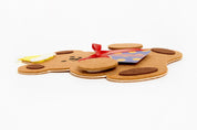 CARD FELT PARTY RIBBON BEAR