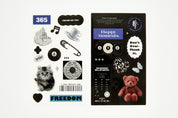 Necklace Acrylic Box Case - 8 Ball Bear (Black)
