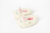 Soft Malang Slippers: Cat (White)