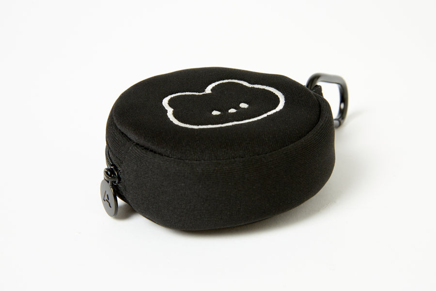 Round Mini Coin Purse Bear Black
