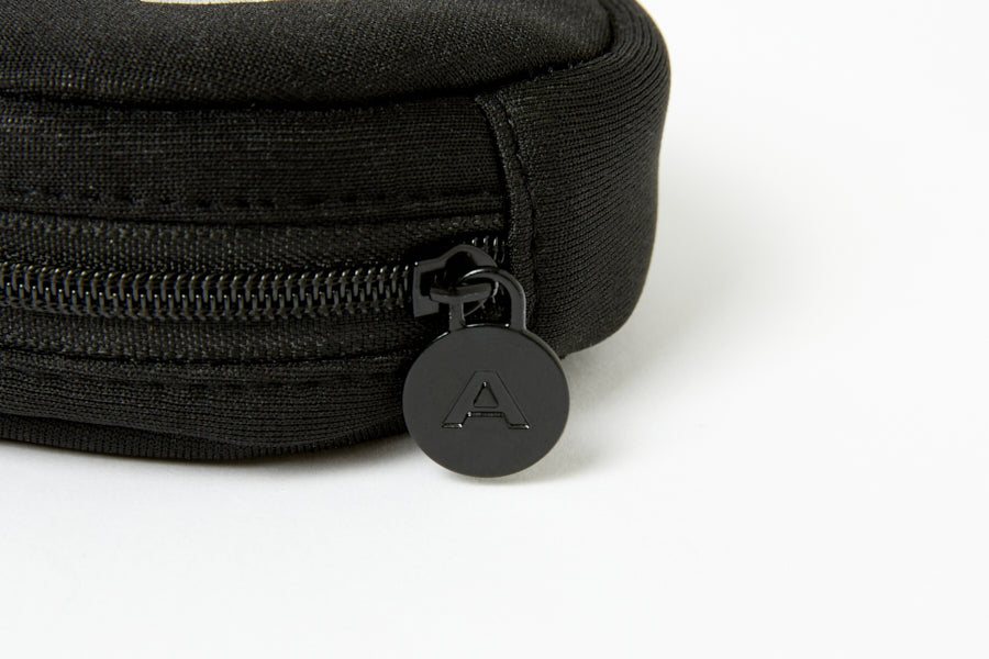 Round Mini Coin Purse Bear Black