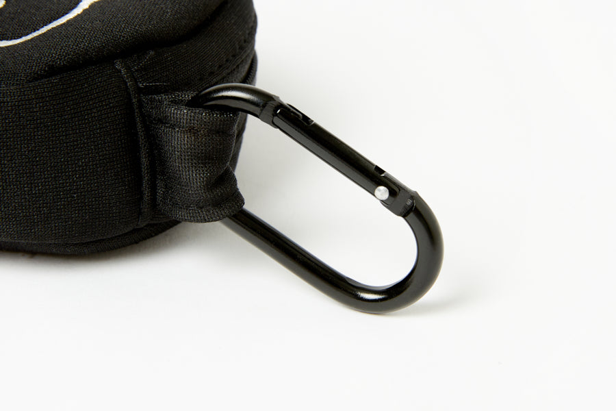 Round Mini Coin Purse Bear Black