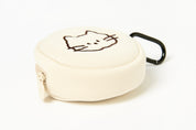 MINI POUCH ROUND CAT WHITE