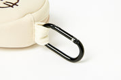 MINI POUCH ROUND CAT WHITE