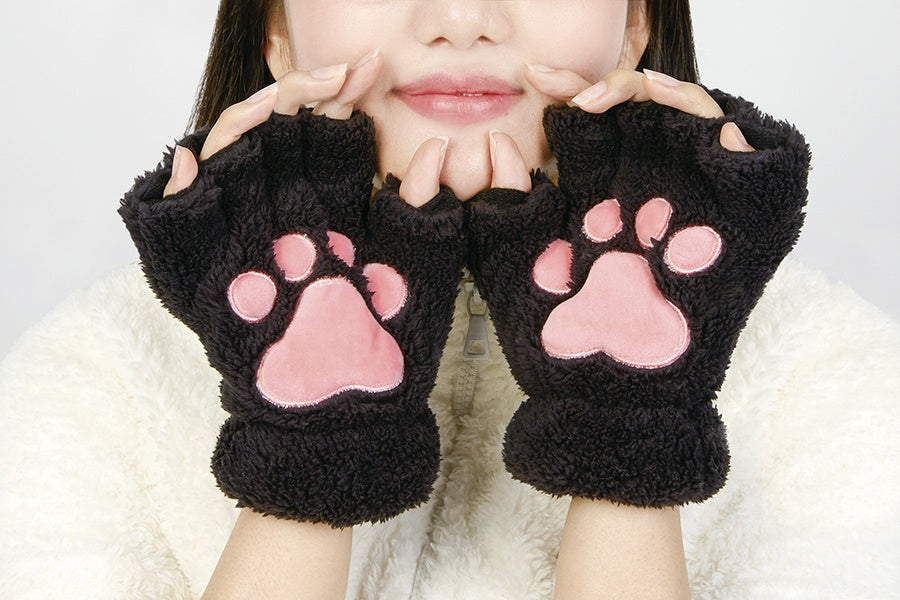 Fingerless paw gloves discount
