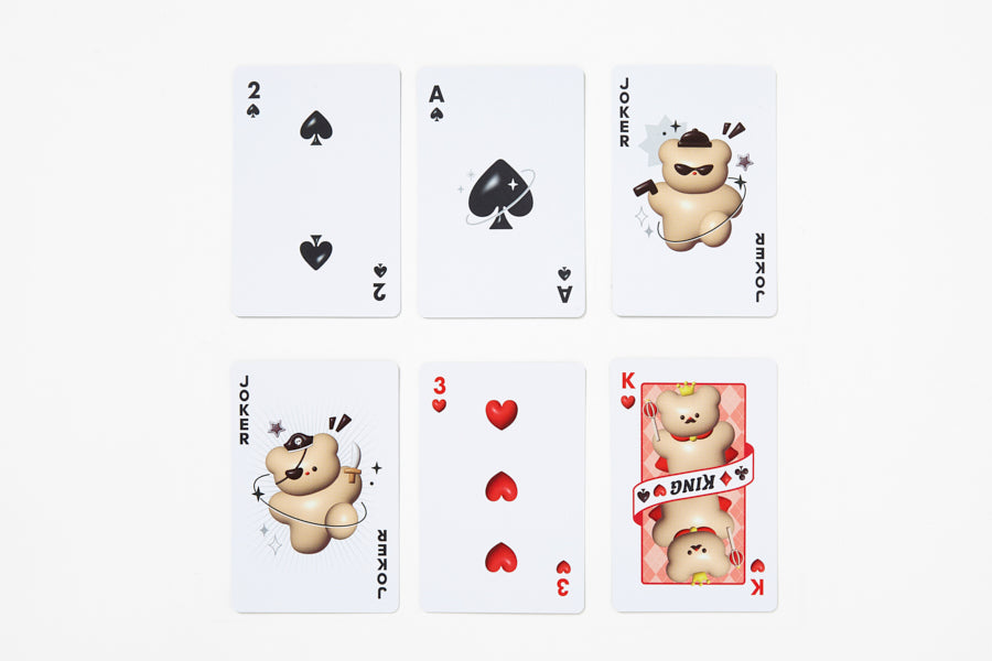 PLAYING CARD 3D BROWN BEAR