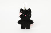 BAG CHARM BLACK CAT HEART CHARM