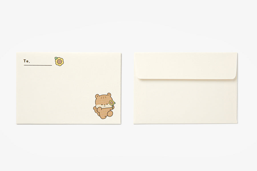 Sunflower Squirrel Letter Paper