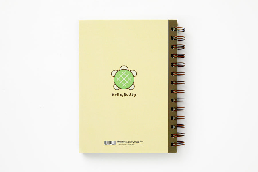 SPIRAL NOTE HELLO BUDDY TURTLE