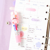 4-Color Mini Pen PINK Rabbit