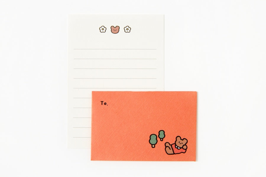 Red Bear Letter Paper