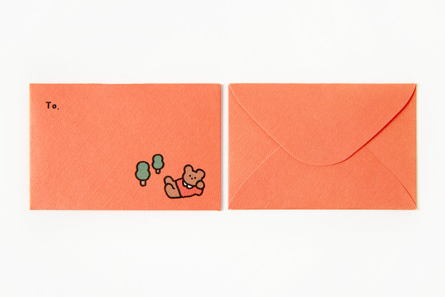 Red Bear Letter Paper