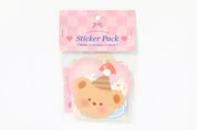 STICKER PACK BEAR CONE HAT