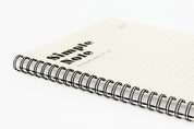 Simple Cornell Notes Sprial Notebook - Ivory