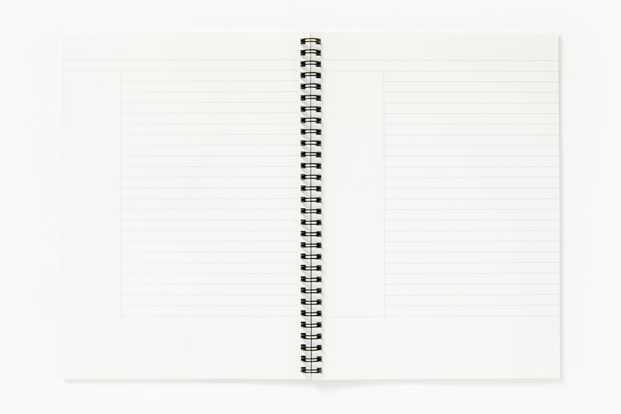Simple Cornell Notes Sprial Notebook - Ivory