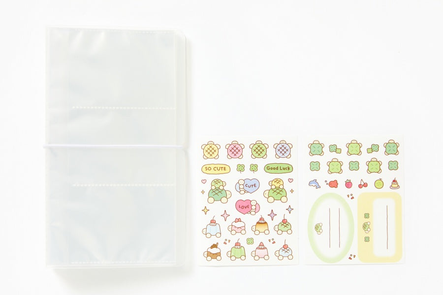 3-Pocket Translucent Collect Book - Turtle