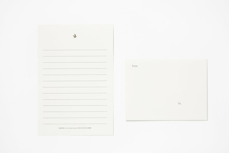 LETTER PAPER MINI WHITE BIRD
