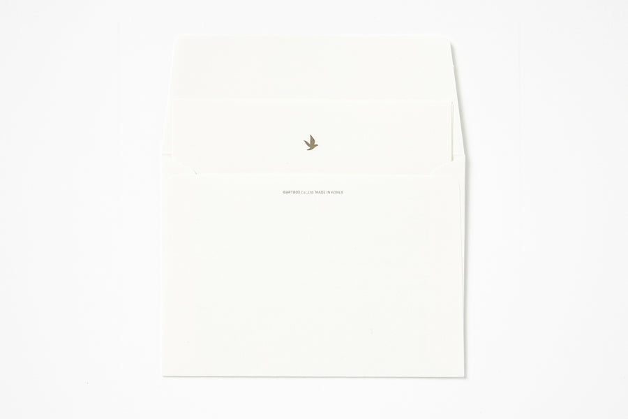 LETTER PAPER MINI WHITE BIRD
