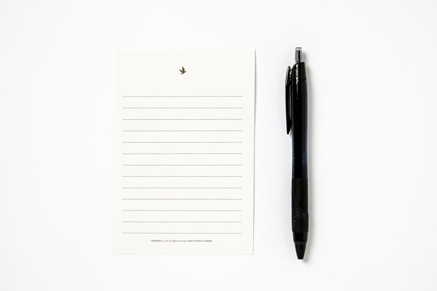 LETTER PAPER MINI WHITE BIRD