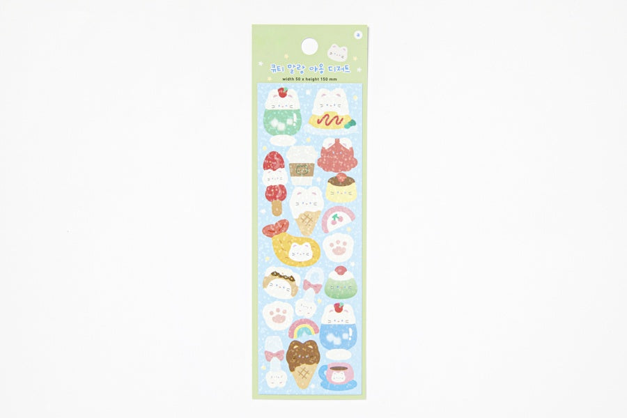 Kitten Dessert Seal Sticker