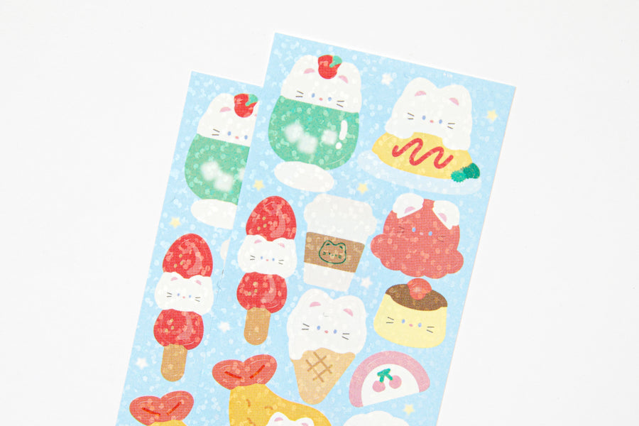 Kitten Dessert Seal Sticker