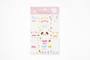 Cute Animal Dress-Up Sticker - Puppy Spa