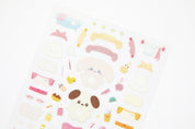 Cute Animal Dress-Up Sticker - Puppy Spa