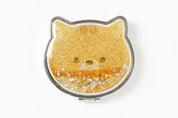 Cheese Cat Compact Glitter Mirror
