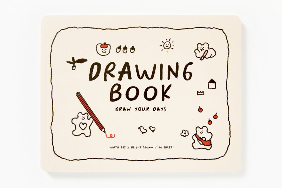 Drawing Book - Bear and Pencil