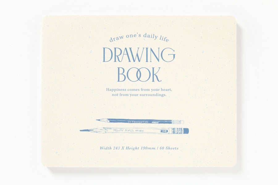 DRAWING BOOK BLUE PENCIL