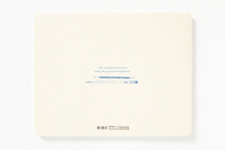 DRAWING BOOK BLUE PENCIL